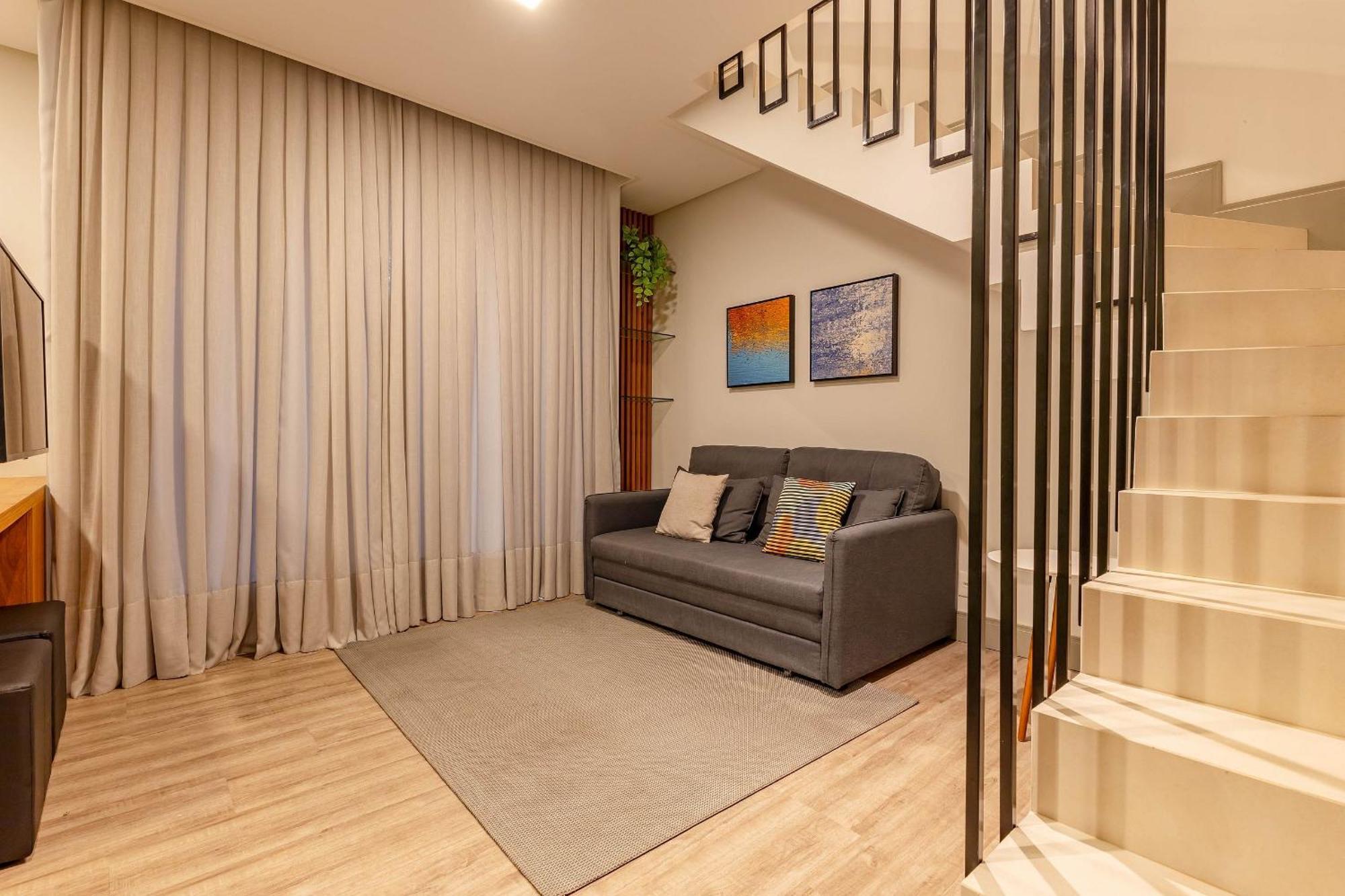 Confortavel Loft Duplex Em Com Piscina *